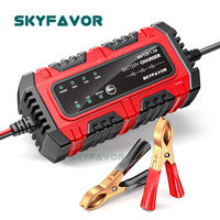 Chargeur de batterie intelligent électrique pour voiture 6V 12V 1.5A avec réparation par impulsions, chargeur automatique de batterie AGM au plomb-acide