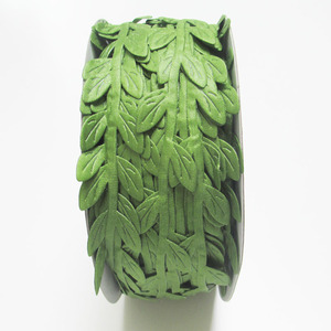 Ruban gaufré feuille verte Danqi Flower Industry 20 40 60m, imitation soie, pour décoration intérieure et accessoires de photographie - Product Image 3