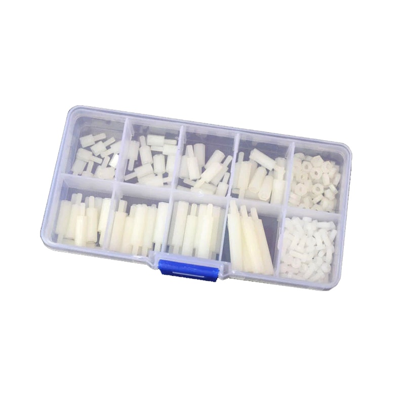 Белый шестигранный нейлоновый стеллаж M2.5 для колонн, стойки, стойка, пластиковая резьба, шестигранная прокладка для печатной платы, набор винтов для материнской платы, набор в ассортименте