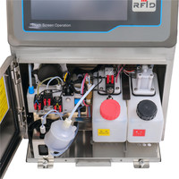 Mesin Printer Warna Karakter Kecil PRIMA-B600 Plus dengan Tinta Pigmen, Coder Inkjet CIJ Kontinu untuk Substrat Gelap atau Berwarna