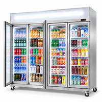 Réfrigérateur commercial Sicotcna 2170L, système de refroidissement par air, acier inoxydable, pour hôtel, restaurant, cuisine, fournitures de restauration