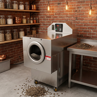 Machine de torréfaction automatique électromagnétique pour arachides, graines de tournesol et noix, pour la transformation alimentaire commerciale