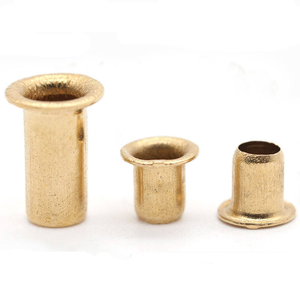 Remache tubular personalizado OEM ODM, remache hueco de cobre y latón con cabeza redonda, modelo LB-0141 - Product Image 1