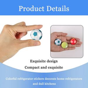 Custom Epoxy Ball Refrigerator <b>Magnets</b> 12 Pack Sports Baseball Art Deco Design EN71 Certified Magnetic <b>Fridge</b> Stickers <b>for</b> - Product Image 3