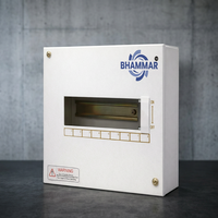 Boîte de distribution BHAMMAR 100A 240V IP54, serrure industrielle anti-effraction, porte simple