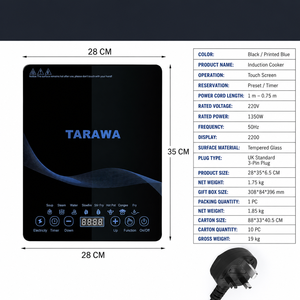 Cocina de Inducción Eléctrica OEM de un Solo Quemador, Nueva Estufa Cóncava para el Hogar, de Alta Eficiencia Energética, con Acabado de Plástico Inoxidable y Control Táctil - Product Image 4