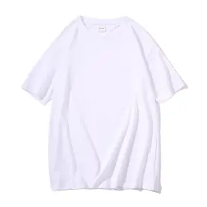 Tùy Chỉnh Nặng Bông Jersey Quá Khổ T-Shirt Cho Nam Giới Cổ Điển Rửa Trống Thiết Kế 3D Mô Hình O-Cổ Logo In Ấn