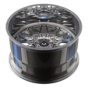 Viaol 20x12 22x12 24x14 26x14 28x16 8x170 8x180 pollici Custom Dip Dish cromato ruote in alluminio forgiato per camion cerchione auto con galleggiante - Product Image 5