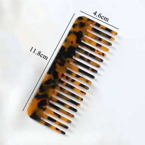 Pettini per capelli in acetato di cellulosa con motivo leopardato alla moda pettine per capelli con acido acetico a denti larghi bagnati e asciutti di alta qualità - Product Image 2