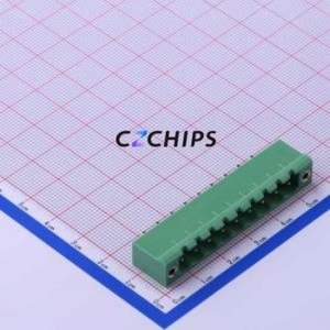 KF2EDGVM-5.0-9P Plug-in Terminal Block Through hole,P=5mm Connector Board-to-Board / Socket - Closed Screw Fixing 1x9P 5mm - Product Image 1