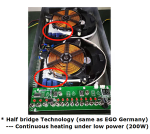Plaques de cuisson à induction à 2 brûleurs <span class=keywords><strong>électrique</strong></span>s Technologie demi-pont estufa electrica intégrée - Product Image 3