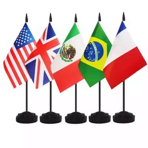 Mini Banderas de Escritorio Personalizadas con Diseño de Países para Decoración de Mesa de Oficina - Product Image 3