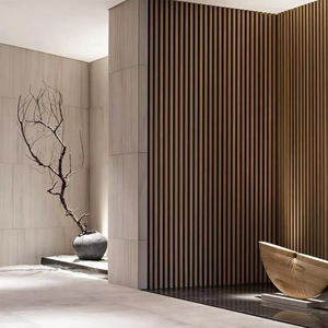 Hiện đại Slatted tấm Tường cho khách sạn sang trọng nhà cho trang trí nội thất tường ốp phòng ngủ phòng tắm khu vực ăn uống ngoài trời - Product Image 4