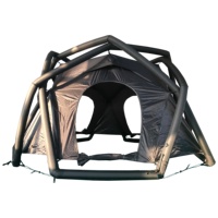 Tente de camping en plein air gonflable en forme de boule grande tente d'air à dôme étanche pour plusieurs personnes