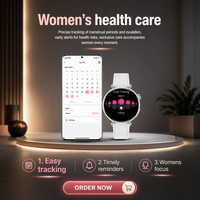 Montre connectée ET491 avec moniteur ECG pour femmes, écran HD de 1,32 pouce, appels Bluetooth, fréquence cardiaque, oxygène sanguin SpO2, assistant de chat IA