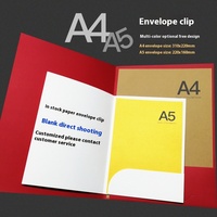 Pochette de présentation A5 personnalisée avec illustration, impression décorative, papier multi-pages, marquage à chaud, logo pour entreprise