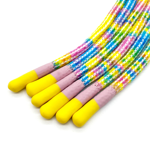 Cordón de alta calidad personalizado, cordón de silicona redondo de color, extremo de inmersión, cordón de silicona redondo sumergido para ropa deportiva - Product Image 1