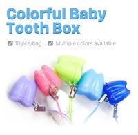Boîte de rangement pour appareil dentaire en plastique multicolore pour enfants, pratique pour l'hygiène bucco-dentaire