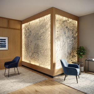 Lámina de Chapa de Piedra Translúcida, Diseño Moderno, Retroiluminada, para Paredes Interiores, Techos, Sótanos, Comedores, Baldosas Decorativas de Lujo para Villas - Product Image 1