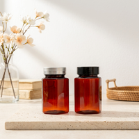 Bouteille d'emballage pour suppléments vitaminiques 150cc, conteneur vide pour pilules et gélules en PET imprimé sur mesure, fournisseur