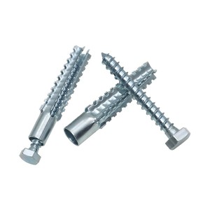 <span class=keywords><strong>Vis</strong></span> autotaraudeuses légères en métal galvanisé argenté pour fixation d'arbre de Noël, avec tube d'expansion pour briques creuses - Product Image 3