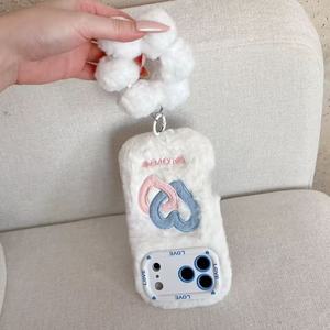 Fundas de Lujo para <span class=keywords><strong>iPhone</strong></span> 13 14 15 16 17 18, Cálidas, Lindas, Peludas y Suaves para el Invierno - Product Image 5