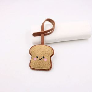Hot Selling PU Leather Cute Bread <b>KeyChain</b> Cute Beautiful Mini Bag Charm Fashion Bag Pendant Festival Gift for Children - Product Image 2