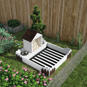 กรงกระต่ายไม้สำหรับสัตว์เล็กๆน้อยๆบ้านกระต่ายทำจากไม้ที่เก็บสมบัติไว้ในปราสาทกระต่ายที่เป็นมิตรกับสิ่งแวดล้อม - Product Image 6