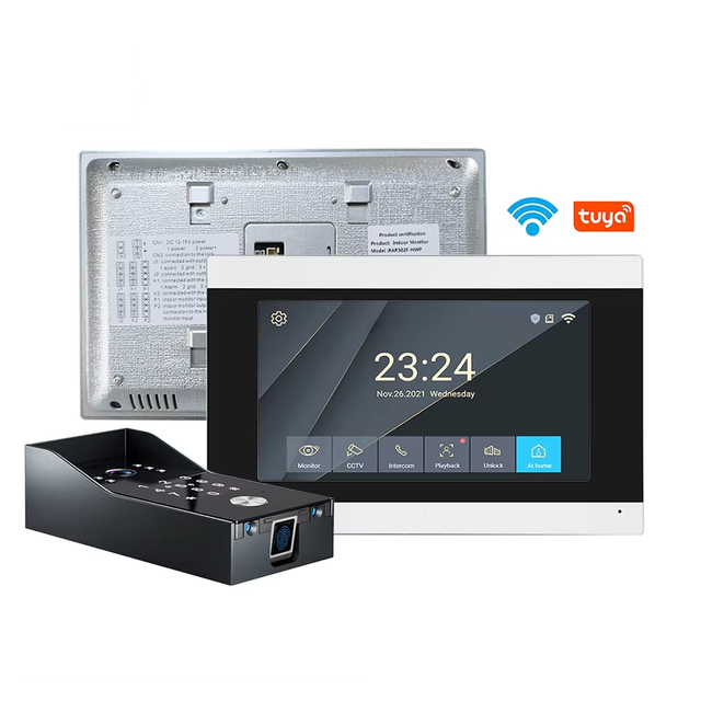 DUOMEI Tuya WiFi Video Doorbell with 3-7MP Camera & 1080p Resolution-Smart Home Security Intercom System