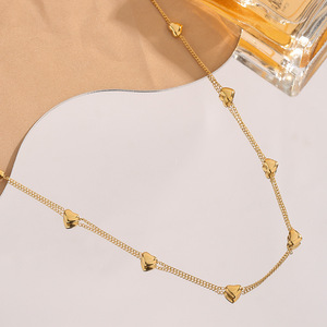 Aceworks SET71030 Juego de Collar, Pulsera y Aretes Románticos de Acero Inoxidable con Baño de Oro PVD de 18K |   Joyería Hipoalergénica Resistente al Agua - Product Image 2