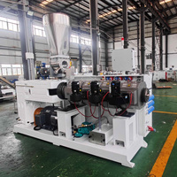 Extrudeuse à double vis conique HYPET de Shenzhen pour profilés de tuyaux en PVC, feuilles, machine de production complète