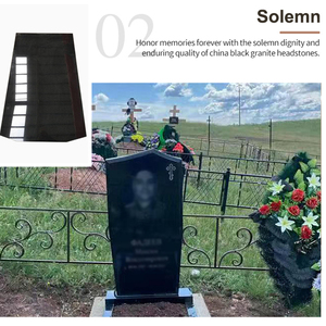 Bán buôn Đen Granite cầu thang tombstone Granite Đen tombstone Đen Granite sàn gạch - Product Image 5