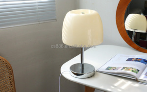 Mini lampe de table led E27 en verre, forme <span class=keywords><strong>champignon</strong></span>, design nordique, veilleuse pour la décoration intérieure, Orange <span class=keywords><strong>et</strong></span> blanche - Product Image 2