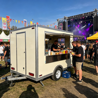 Petite camionnette alimentaire, mini-fourgonnette, chariot à glaces et en-cas, remorque pour entreprise de rue à petite échelle, remorque alimentaire mobile