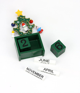 Ornamenti natalizi in legno per ufficio ornamenti da scrivania per bambini regali di <span class=keywords><strong>natale</strong></span> calendario dell'avvento scatole - Product Image 3