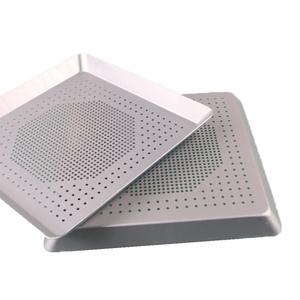 Premium Extra Large 16 pollici in alluminio quadrato perforato padella per <span class=keywords><strong>Pizza</strong></span> con Design a flusso d'aria - Product Image 5