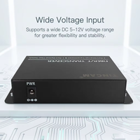 Convertidor de Medios de Fibra Óptica TiNCAM 20km 10/100Mbps |   Convertidor de Medios de Fibra Óptica para CCTV con 1 Puerto de Fibra SC + 4 Puertos Ethernet RJ45