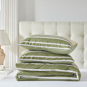 Housse de lit patchwork jaune, literie de mariage, 100% coton, taille Queen, double, pour couples, blanc, couette en fourrure, ensemble de couettes vertes et moelleuses - Product Image 5