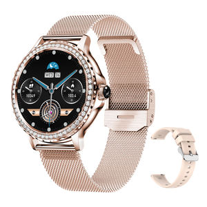 GX19 2024 Relojes inteligentes para hombres Impermeable Fitness SmartWatch Monitoreo de la presión arterial Banda de acero inoxidable Dial Función de llamada - Product Image 1