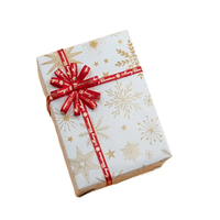 Papier d'emballage cadeau kraft imprimé personnalisé de qualité supérieure 100GSM