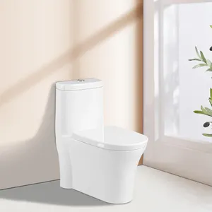 300/400mm Commode gravitasi Flushing Toilet perlengkapan sanitasi Toilet porselen Siphonic untuk sekolah