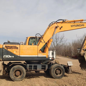 Excavatrice sur pneus Hyundai 210W-9 d'occasion de 21 tonnes, moteur Cummins 2024, pompe à engrenages, export, économe en carburant - Product Image 1