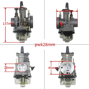 Venta al por mayor de suministro a granel personalizado OEM PWK 24 34mm Power Jet Racing 250cc Scooters <span class=keywords><strong>Dirt</strong></span> Bike ATV carburador gris cubierta transparente - Product Image 4