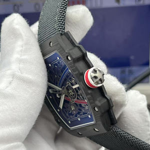 Nuovo Orologio Meccanico Automatico <span class=keywords><strong>da</strong></span> <span class=keywords><strong>Uomo</strong></span> RM 6702 di Alta Gamma in Fibra di Carbonio Luminoso e Impermeabile - Product Image 5