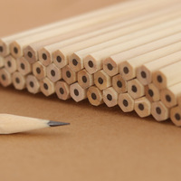 Crayon de voyage biodégradable en bois naturel noir HB 2B, format mini, pour hôtel et bureau – Offre Spéciale
