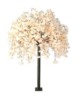 Grand arbre artificiel en soie blanche Yirong Shangpin de 6 pieds pour centres de table extérieurs, idéal pour les mariages