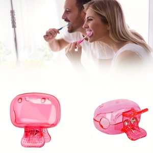 Travel Head Covers Protector Cap Brush <b>Case</b> Protective Portable Plastic Clip for Household - Product Image 4