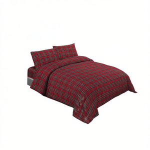 Juego de Funda de Edredón 100% Algodón Diseño Kilt Cama Individual 135X200Cm - Product Image 3