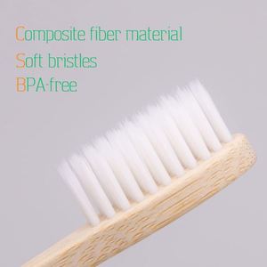 Brosses à dents jetables en gros pour hôtels, 100 % naturelles, biodégradables, écologiques, nettoyage en profondeur - Product Image 3