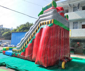 Zone de danger thème piscine couverture gonflable rebond maison extérieur jouet enfants aire de jeux <span class=keywords><strong>toboggan</strong></span> <span class=keywords><strong>aquatique</strong></span> - Product Image 5